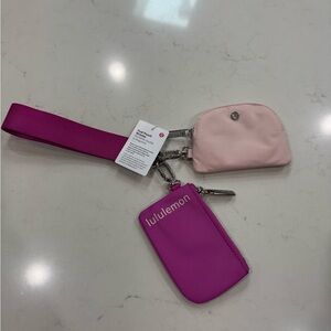 Lululemon Dual wristlet pouch pink/purple